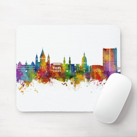 Mainz Germany Skyline Muismat (Met muis)