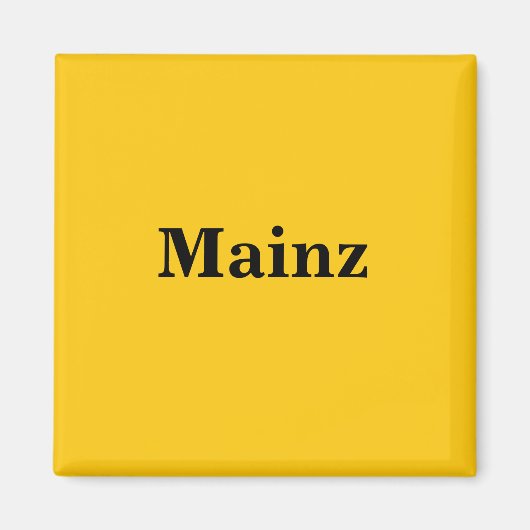 Mainz  Magnet Schild Gold Gleb (Voorkant)