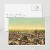 Mainz, naar de Rijn, de Rijn, Duitsland magni Briefkaart (Voorkant / Achterkant)