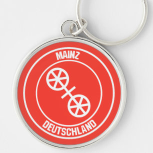 Mainz Rond Embleem Sleutelhanger