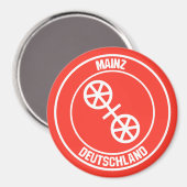 Mainz Round Emblem Magneet (Voorkant / Achterkant)