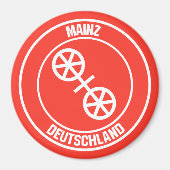 Mainz Round Emblem Magneet (Voorkant)