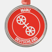 Mainz Round Emblem Metalen Ornament (Voorkant)