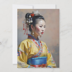 Maio Chinese Woman F Feestdagenkaart