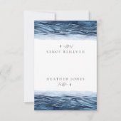 MAIRI Lake Ocean Waters Destination Place Cards RSVP Kaartje (Voorkant)