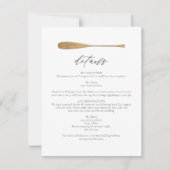 MAIRI minimalistische boot meer thema bruiloft det Kaart (Voorkant)