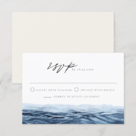 MAIRI Ocean of Lake Bestemming Bruiloft RSVP-kaart Kaart