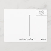 Maïs Allergie Lijst - Briefkaart (Achterkant)