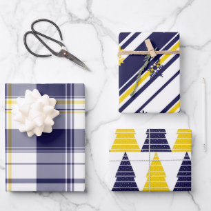 Mais and Blue gift wrapping 3 pack  Inpakpapier Vel