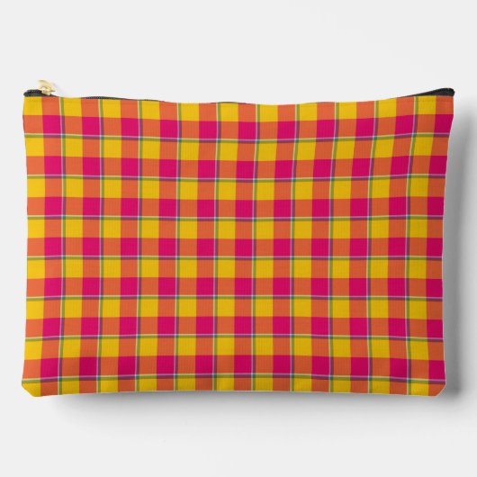 Mais en Razzmatazz geruite goud roze geel Etui (Voorkant)