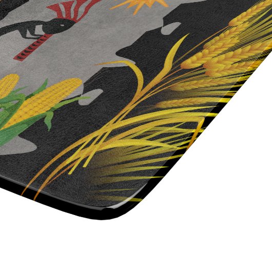 Maïs en tarwe oogst Kokopellii Snijplank (Hoek)