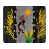 Maïs en tarwe oogst Kokopellii Snijplank (Voorkant)