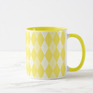 Mais Geel Argyle Bleek Goud Kleine Diamant Vorm Mok