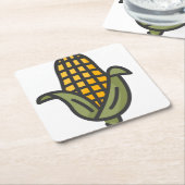 maïs kartonnen onderzetters (Schuin)