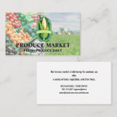 mais | Kruidenierswinkel produceren stand Visiteka Visitekaartje (Voorkant / Achterkant)