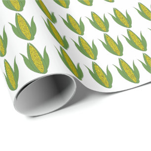 Maïs Maïs Plant Pattern Corn Cadeaupapier