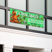 Maïs Maze Herfst Seizoen Boerderij Fun Sign Spandoek (Buitenkant Gebouw)