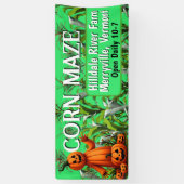 Maïs Maze Herfst Seizoen Boerderij Fun Sign Spandoek (Verticaal)