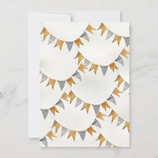 Maïs Maze Herfst Verjaardagsfeest Kaart (Achterkant)