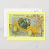 Maïs Mobiele Thanksgiving Dag Kaart (Voorkant / Achterkant)