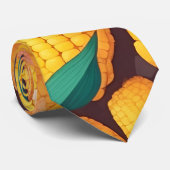 Maïs Mozaïek Kleurrijk Gepersonaliseerd Patroon Stropdas (Opgerold)