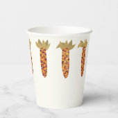 Maïs of Indiase maïs Happy Thanksgiving Papieren Bekers (Achterkant)