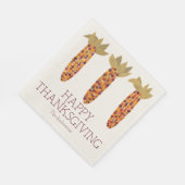 Maïs of Indiase maïs Happy Thanksgiving Servet (Hoek)