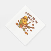 Maïs om wild te zijn - Rockin 'Autumn Corn Cob Ill Servet (Hoek)