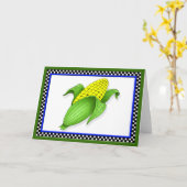 Maïs op het COB-Wenskaart Kaart (Gele Bloem)