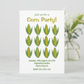 Maïs Plant Maïs Groente Boerderij Maïs Party Kaart (Staand voorkant)