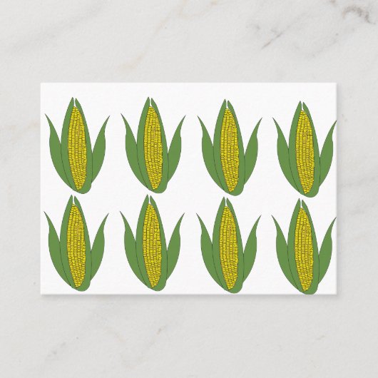 Maïs Plant Maïs Plantaardige Boerderij Maïs Visitekaartje (Voorkant)