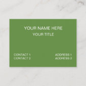 Maïs Plant Maïs Plantaardige Boerderij Maïs Visitekaartje (Achterkant)