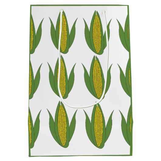 Maïs Plant Pattern Corn Medium Cadeauzakje (Achterkant)