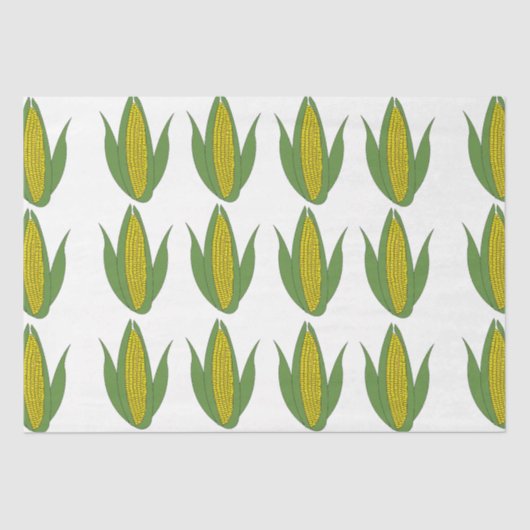 Maïs Plant Pattern Corn Tissuepapier (Voorkant)