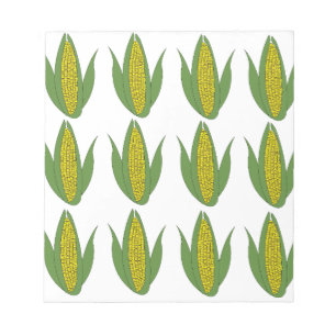 Maïs Plant Plantaardig Patroon Maïs Notitieblok