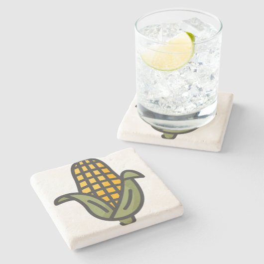 maïs stenen onderzetter (Zijkant)