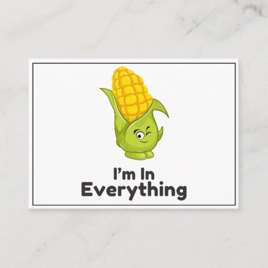 Mais zit in alles allergie bewustzijn Kaarten (Voorkant)