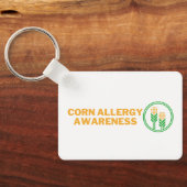 Maïs zit in alles wat allergisch is sleutelhanger (Achterkant)