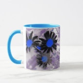 mais zwart en blauw mok (Links)