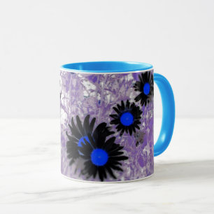 mais zwart en blauw mok