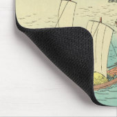 Maisaka, Japan:  afdrukken van Ukiyo-e Woodblock Muismat (Hoek)