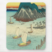 Maisaka, Japan:  afdrukken van Ukiyo-e Woodblock Muismat (Voorkant)