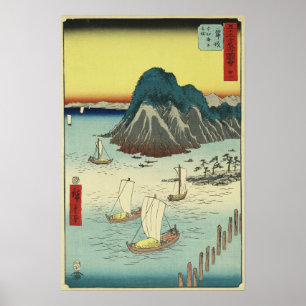 Maisaka, Japan: Oude Utagawa-houtsnede Poster