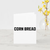 Maïsbrood Grappig Kostuum Halloween Kaart (Gele Bloem)