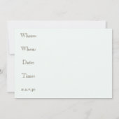 Maïsgebraad, veld van maïs herfst uitnodiging (Achterkant)