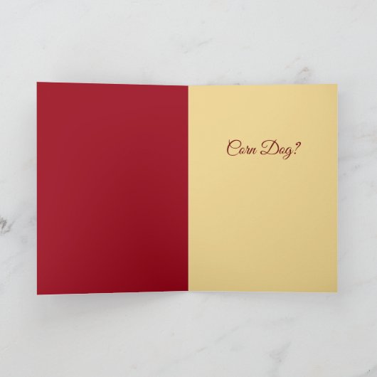 Maïshond? Feestdagen Kaart (Binnen)