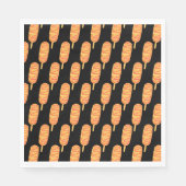 Maïshond met mosterd en ketchup servet (Voorkant)