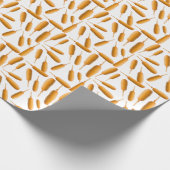 Maïshond patroon cadeaupapier (Hoek)