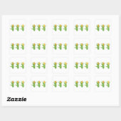 Maiskolfstickers Vierkante Sticker (Vel)