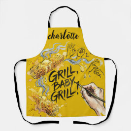 Maiskolven - Gepersonaliseerd BBQ- en maïontwerp Schort